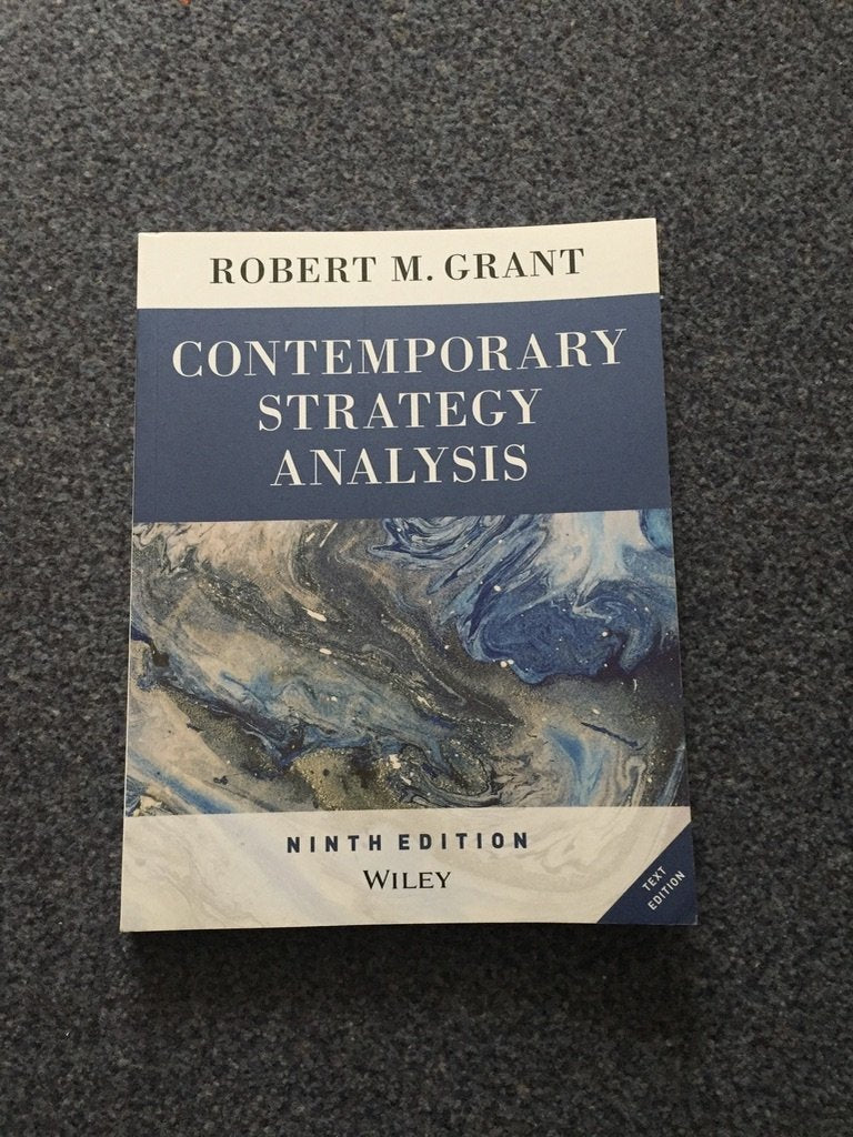Contemporary Strategy Analysis Text Only