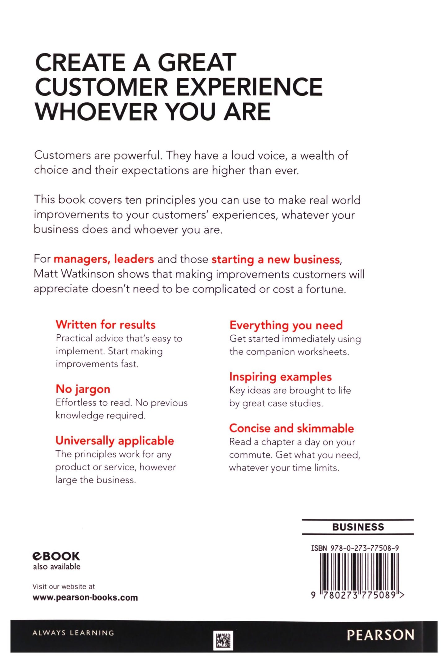 Ten Principles Behind Great Customer Experiences, The (Financial Times Series)