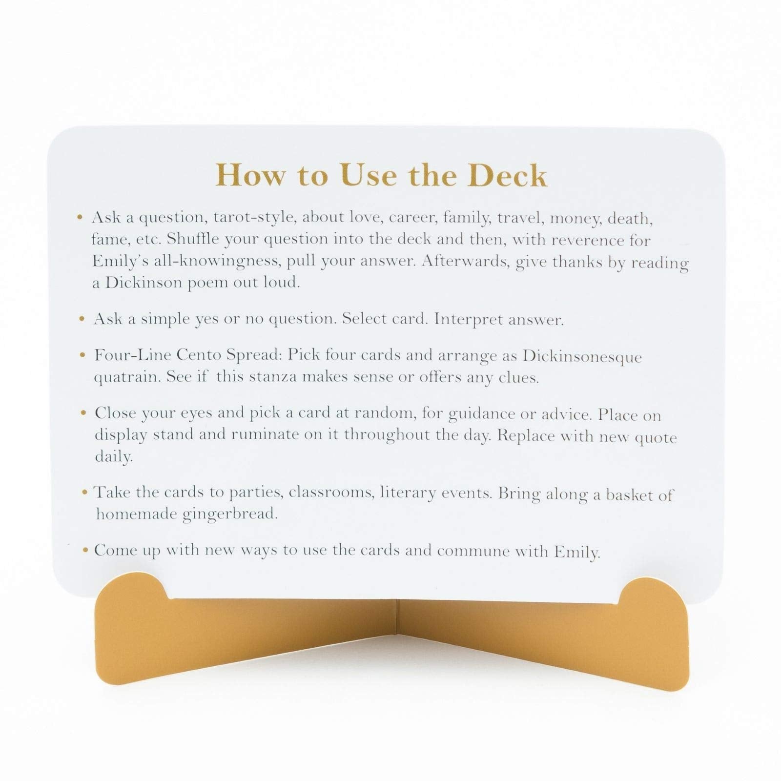 Divining Poets: Dickinson (Divining Poets: A Quotable Deck from Turtle Point Press)