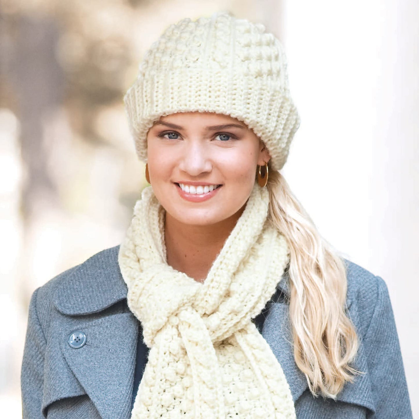 Noggins and Necks-5 Stunning Crocheted Hat and Scarf Sets