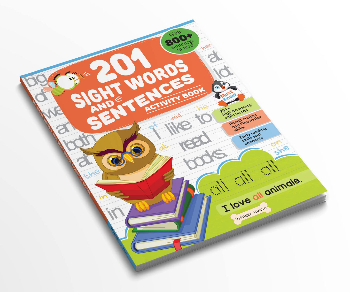 201 Sight Words And Sentence (With 800+ Sentences To Read): Activity Book For Children