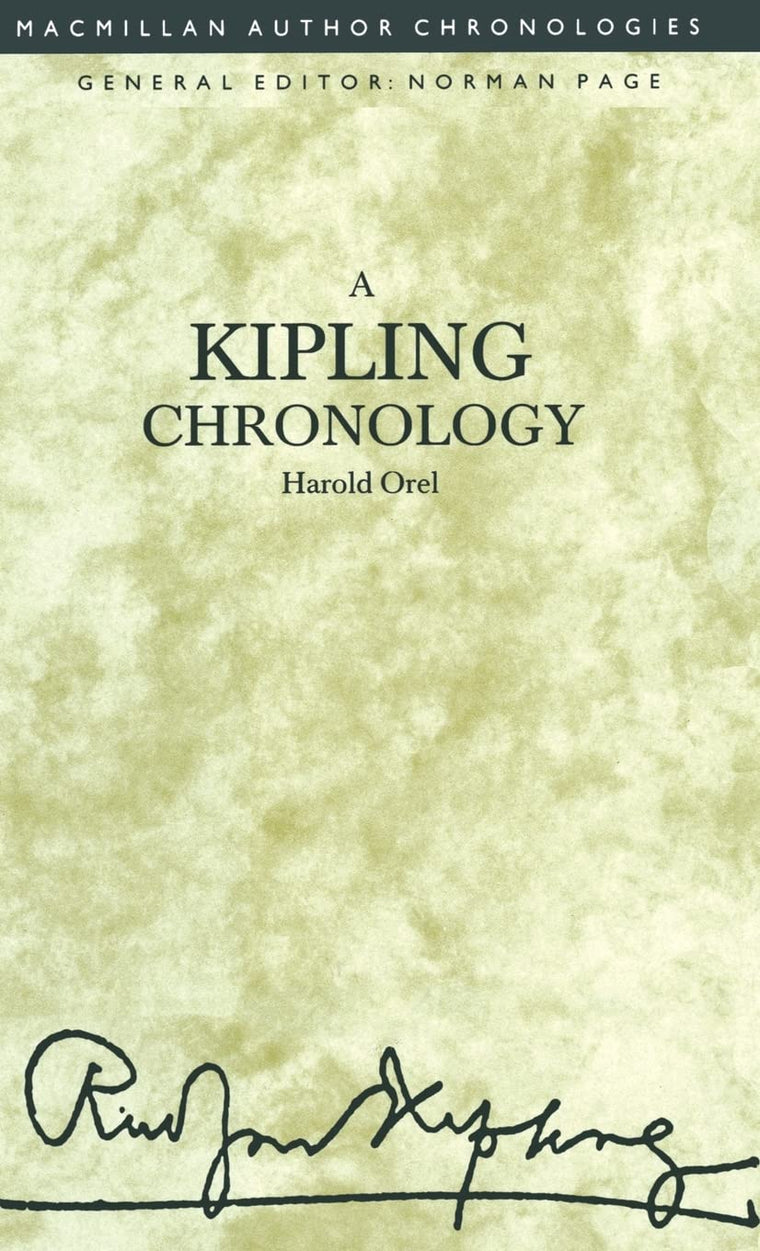 A Kipling Chronology (Author Chronologies)