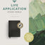 NLT Life Application Study Bible, Third Edition (Genuine Leather, Black, Indexed, Red Letter)