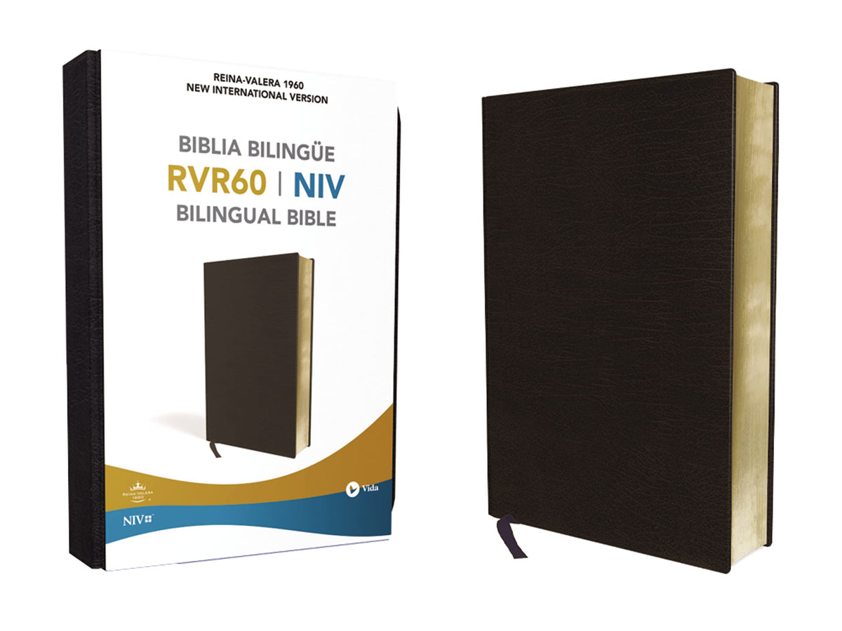 NIV/RVR60, Bilingual Bible, Leather-Look, Black / NIV/RVR60, Biblia Bilinge, Imitacin piel, Negro (Spanish Edition)