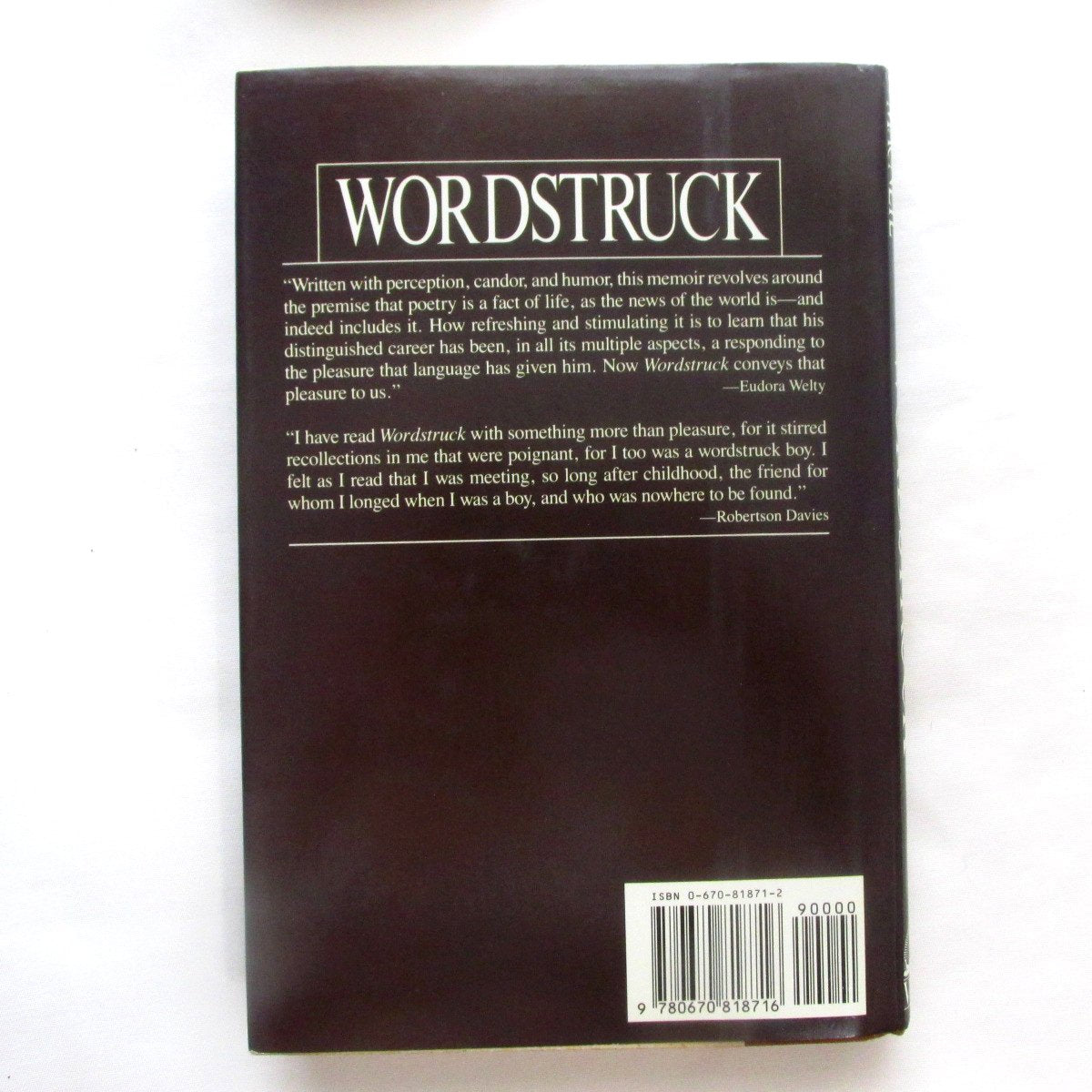 Wordstruck: A Memoir