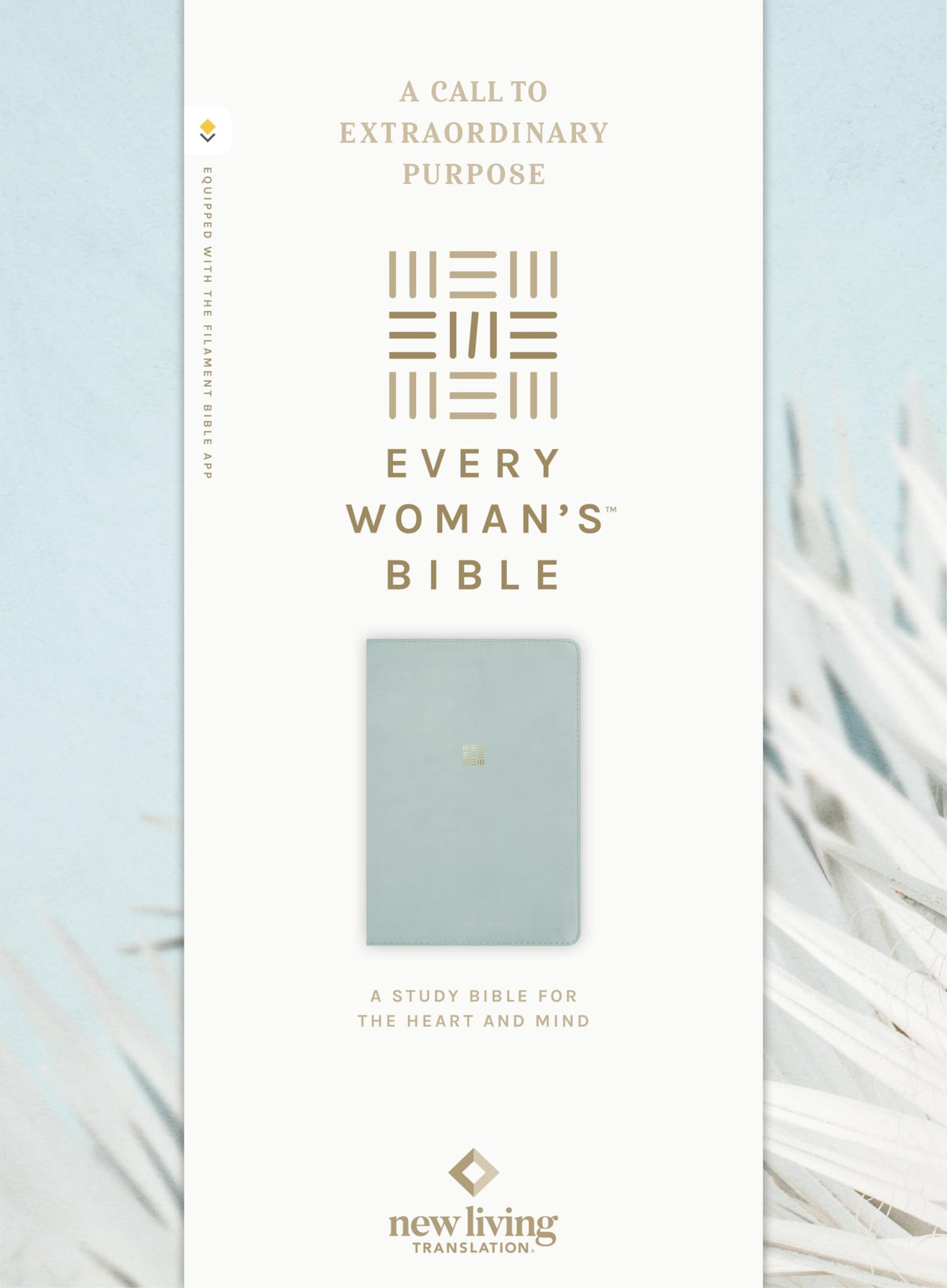 NLT Every Woman?s Bible, Filament Enabled (LeatherLike, Sky Blue, Red Letter)