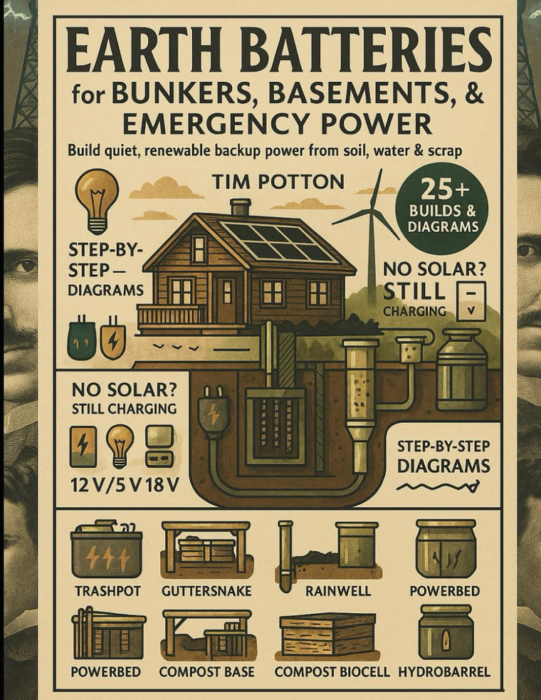 Earth Batteries for Bunkers, Basements, and Emergency Power