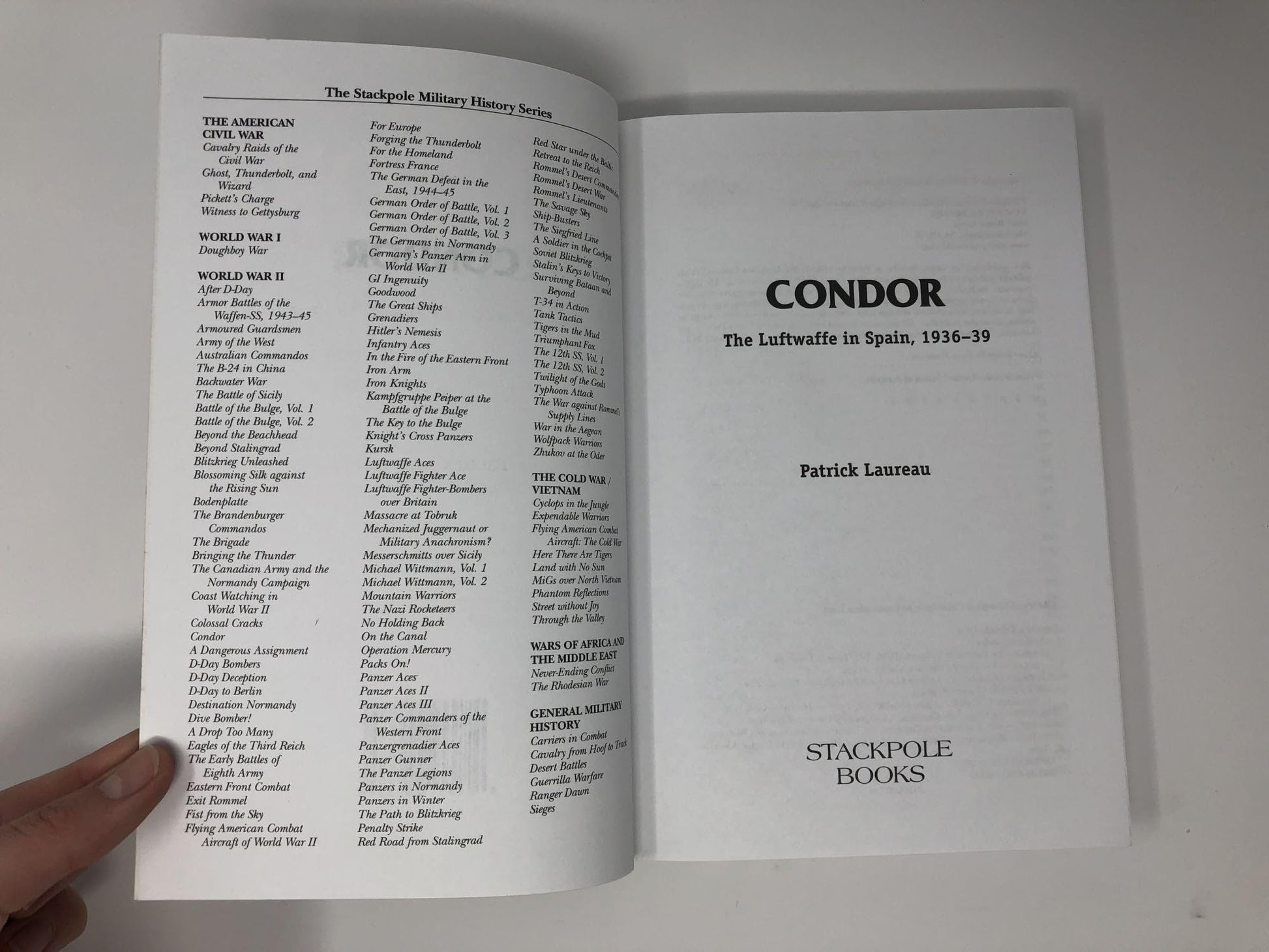 Condor: The Luftwaffe in Spain (Stackpole Military History Series)