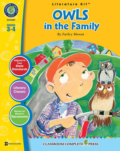 Owls in the Family - Novel Study Guide Gr. 3-4 - Classroom Complete Press