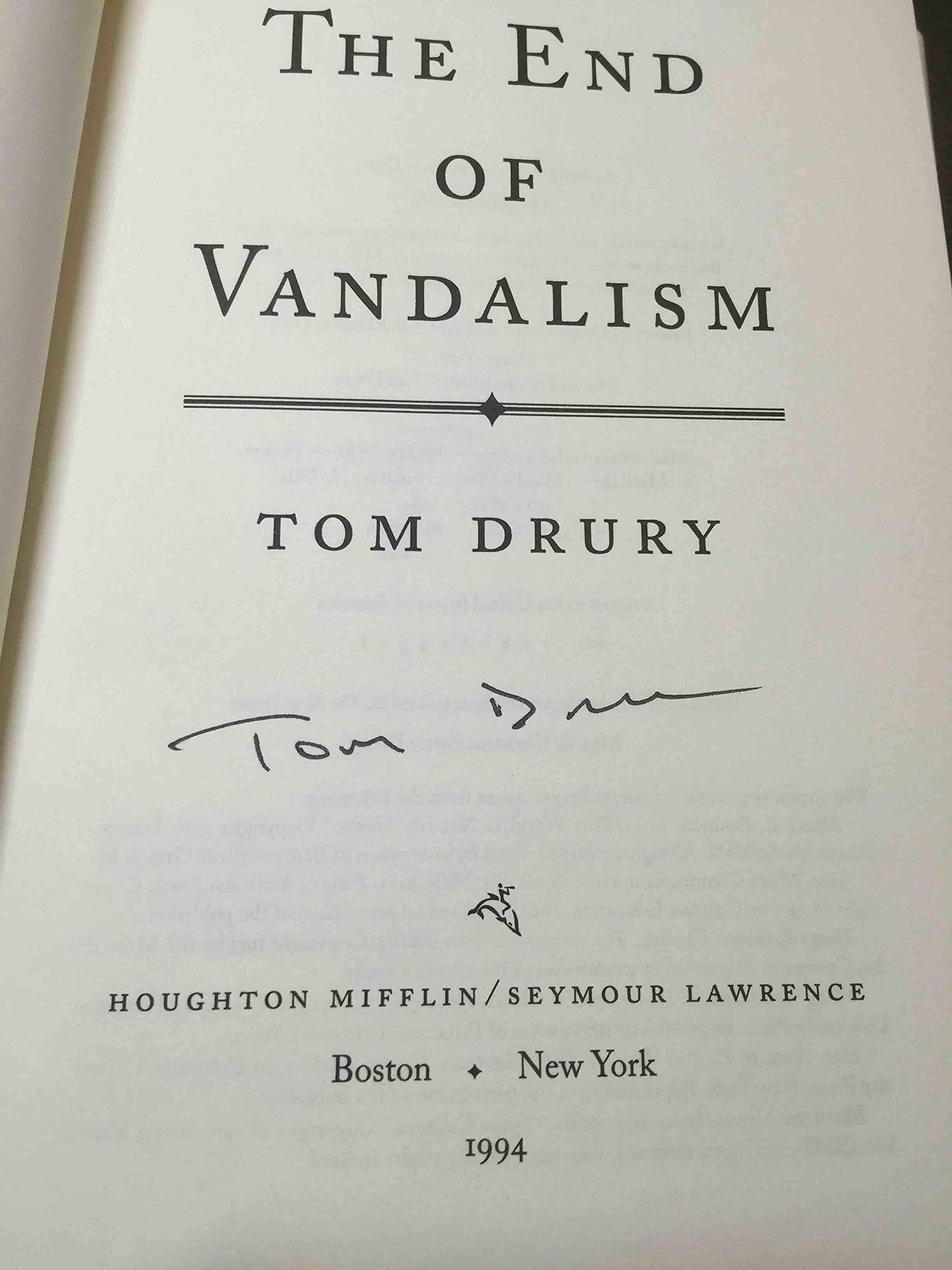 The End of Vandalism