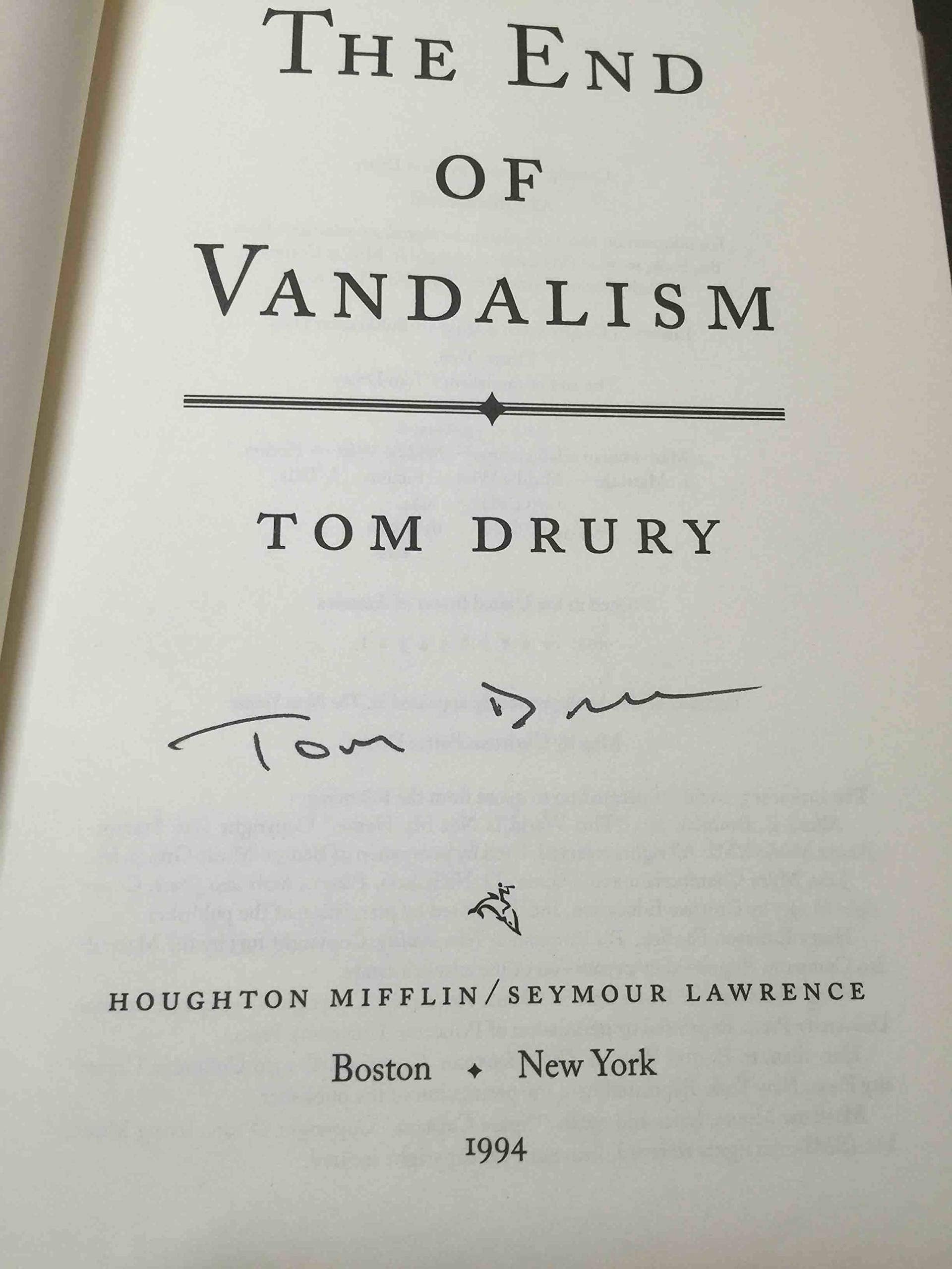 The End of Vandalism