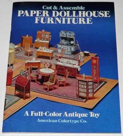 Cut & Assemble Paper Dollhouse Furniture