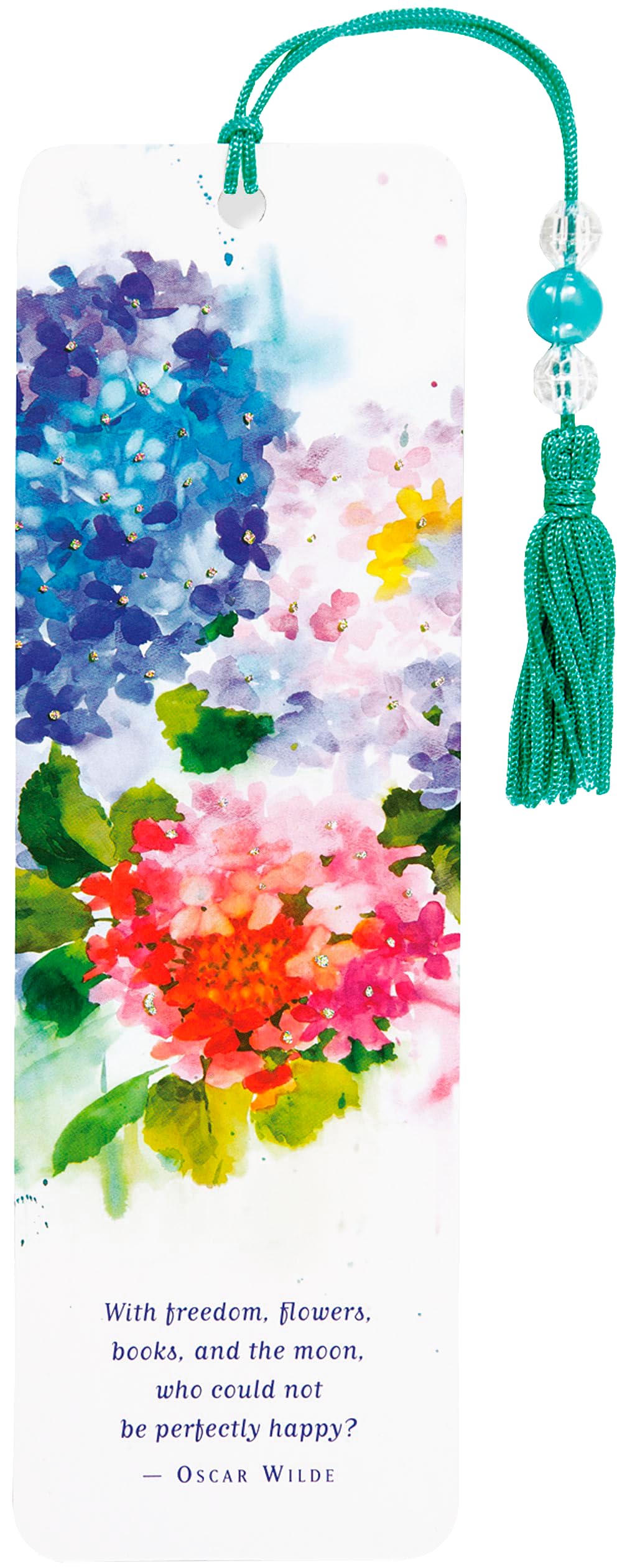 Hydrangeas Beaded Bookmark