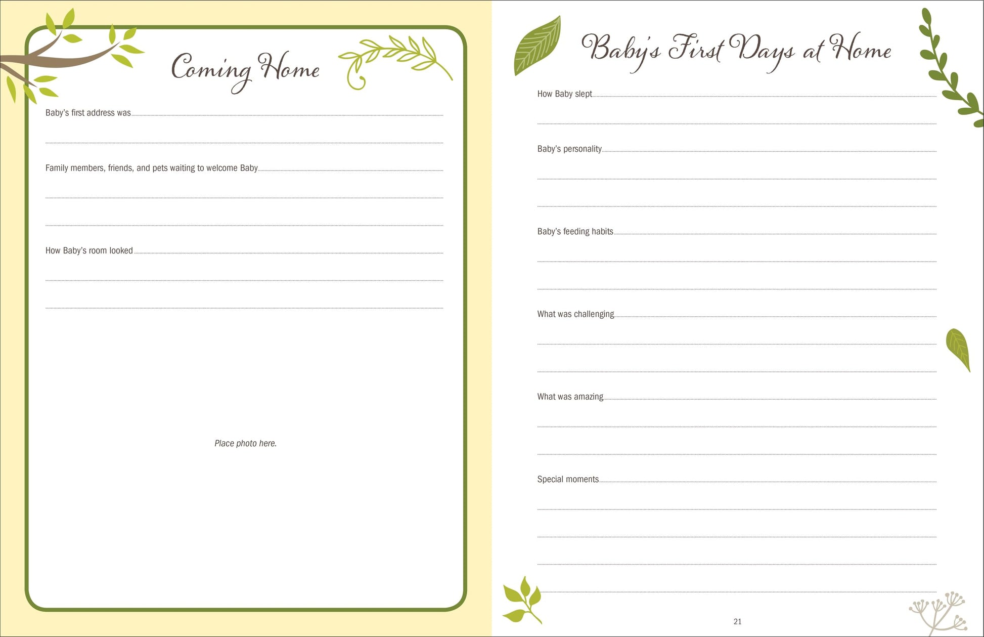 Baby's Book: The First Five Years (Woodland Friends)