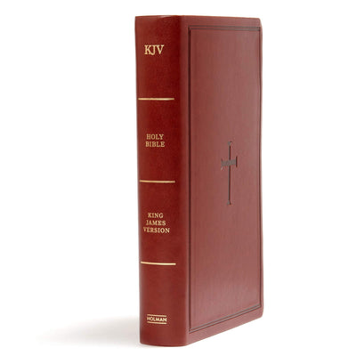 KJV Large Print Personal Size Reference Bible, Brown Leathertouch Indexed, Red Letter, Pure Cambridge Text, Presentation Page, Cross-References, Full-Color Maps, Easy-to-Read Bible MCM Type