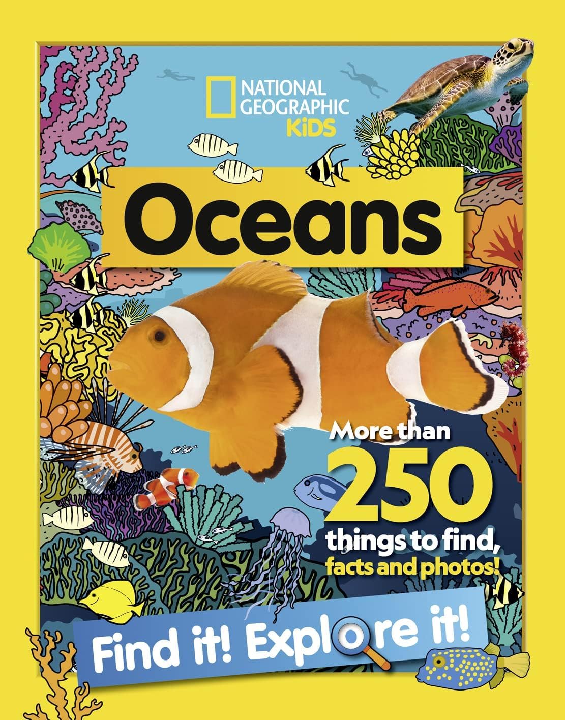 National Geographic Kids Find it! Explore it! 6 Books Collection Set(Animals, Oceans, History, Insects, Around the World & Dinosaurs) ( More Than 250 Things to find,Facts and Photos!)