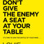 Don't Give the Enemy a Seat at Your Table Study Guide