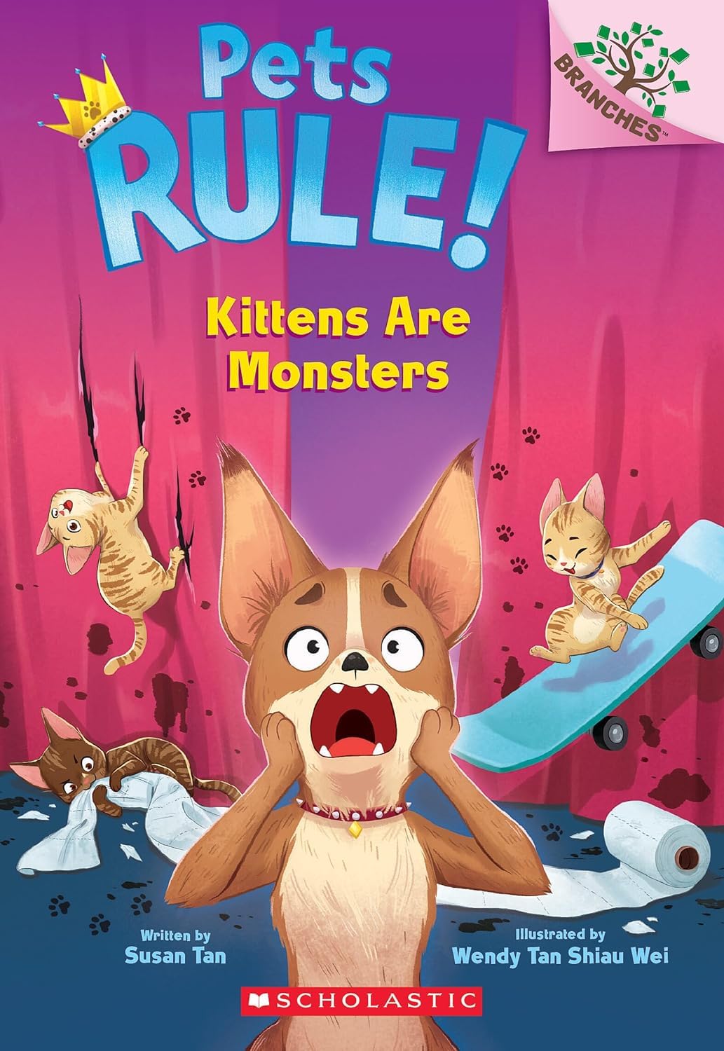 The Pets Rule Series 7 Books Collection Set by Susan Tan (My Kingdom of Darkness, The Poodle of Doom, Kittens Are Monsters, The Rise of the Goldfish, ... of the Chipmunk, Revenge of the Raccoons)