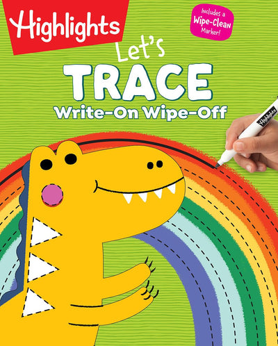 Write-On Wipe-Off Let's Trace: Dry Erase Kids Activity Book for Handwriting Readiness, Wipe Clean Letter Tracing Workbook with Mazes, Dot-to-Dots, & More
