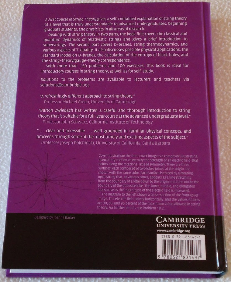 A First Course in String Theory — back cover
