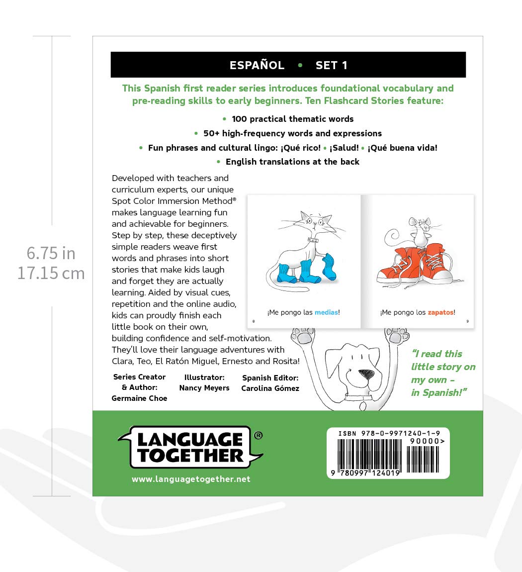 Spanish for Kids Set 1: First Readers Box Set (10 Beginning Books)