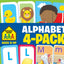 School Zone Alphabet 4-Pack Flash Cards: 224 Cards, Preschool, Kindergarten, Go Fish Alphabet, Three-Letter Words, Alphabet Match, Lowercase & Uppercase Letters, Letter-Picture Recognition, Ages 3+