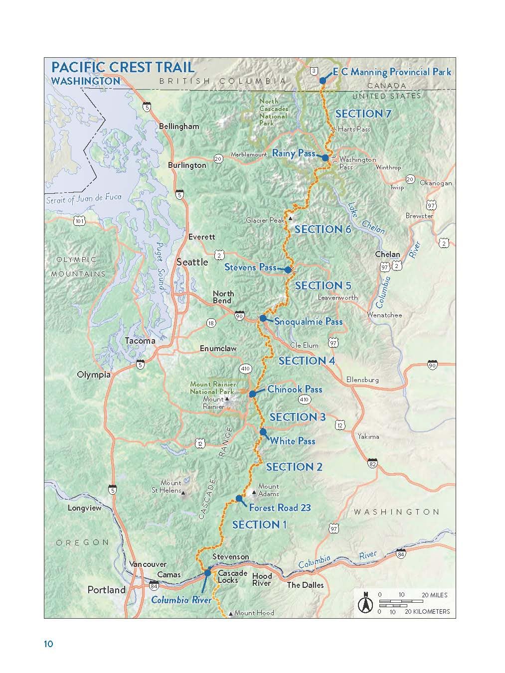 Hiking the Pacific Crest Trail: Washington: Section Hiking from the Columbia River to Manning Park