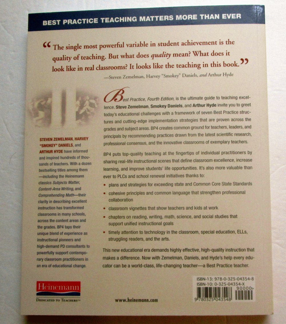 Best Practice, Fourth Edition: Bringing Standards to Life in America's Classrooms