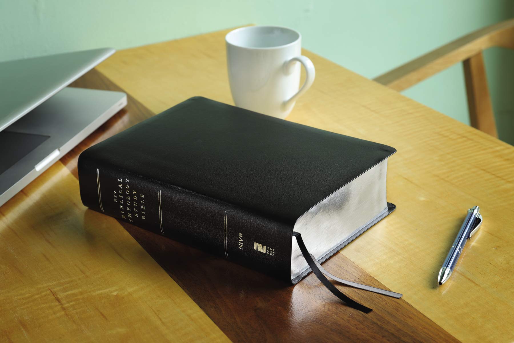 NIV, Biblical Theology Study Bible (Trace the Themes of Scripture), Bonded Leather, Black, Thumb Indexed, Comfort Print: Follow God’s Redemptive Plan as It Unfolds throughout Scripture