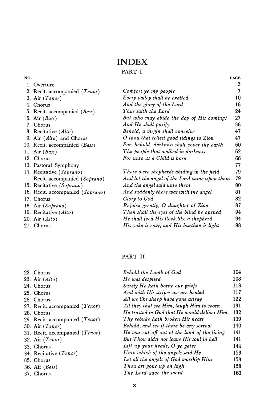 The Messiah: An Oratorio for Four-Part Chorus of Mixed Voices, Soprano, Alto, Tenor, and Bass Soli and Piano