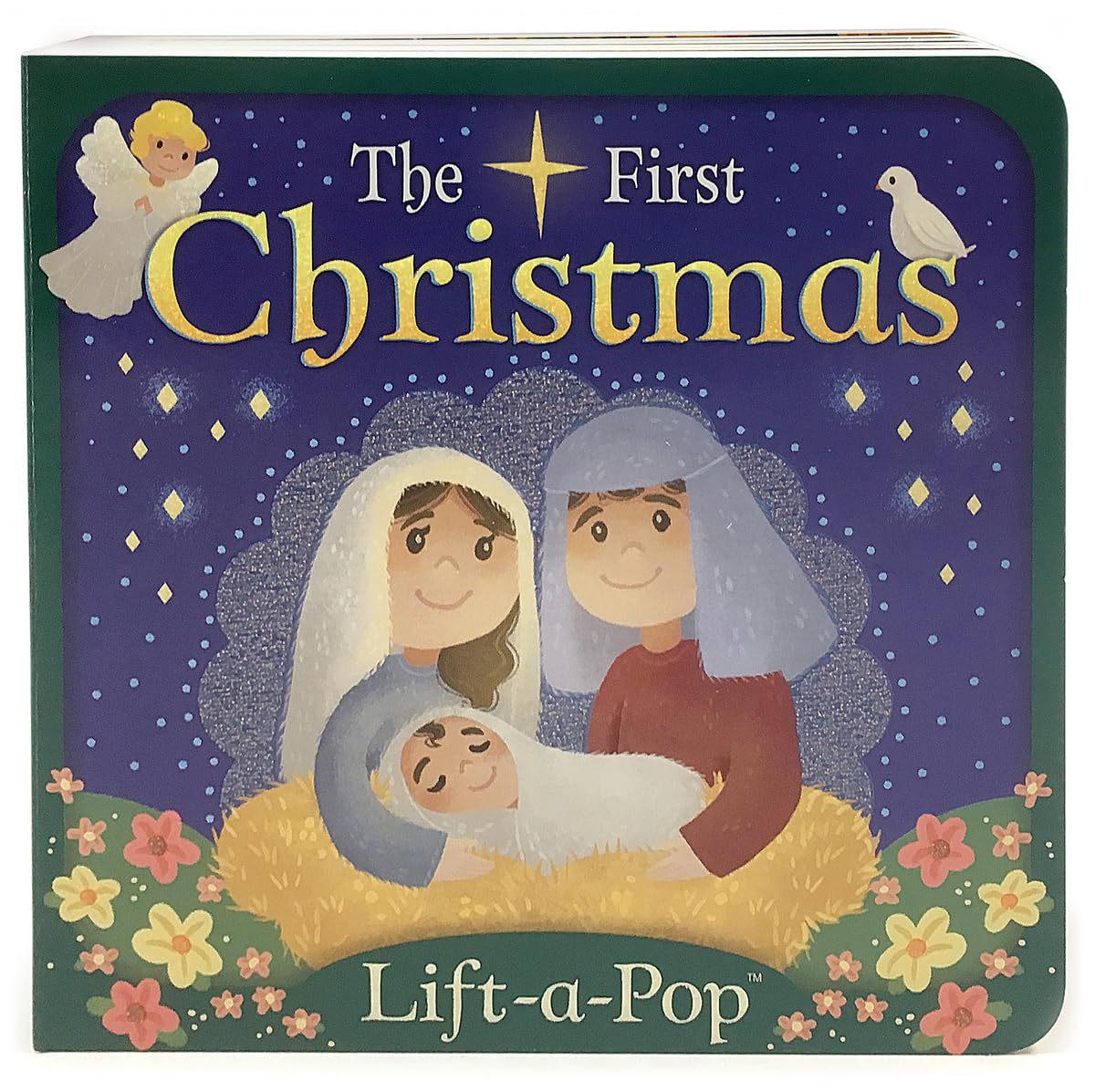 The First Christmas: Lift-a-Pop Pop-Up Nativity Board Book for Christians to Celebrate the Birth of Baby Jesus - Holiday Gift For Babies and Toddlers (Little Sunbeams)