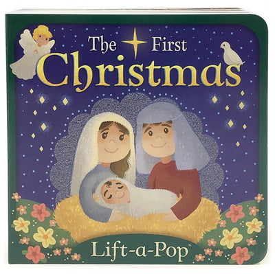 The First Christmas: Lift-a-Pop Pop-Up Nativity Board Book for Christians to Celebrate the Birth of Baby Jesus - Holiday Gift For Babies and Toddlers (Little Sunbeams)