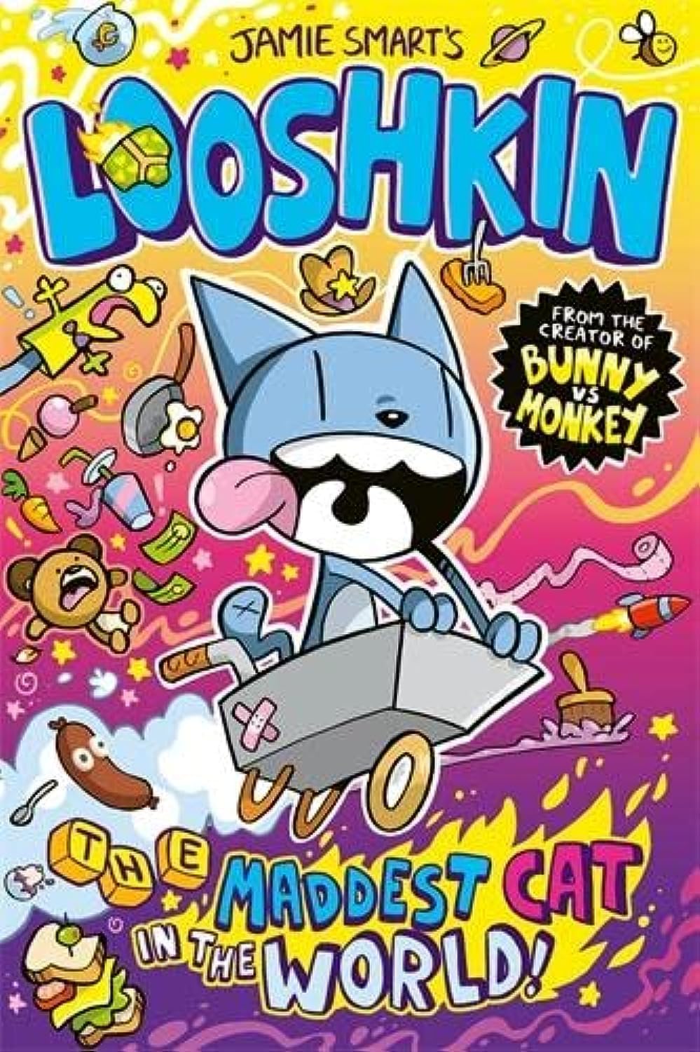 Jamie Smart's LOOSHKIN Series 3 Books Collection Set(Looshkin: Honk If You See It!,Looshkin: Oof! Right in the Puddings! & Looshkin: The Maddest Cat in the World)
