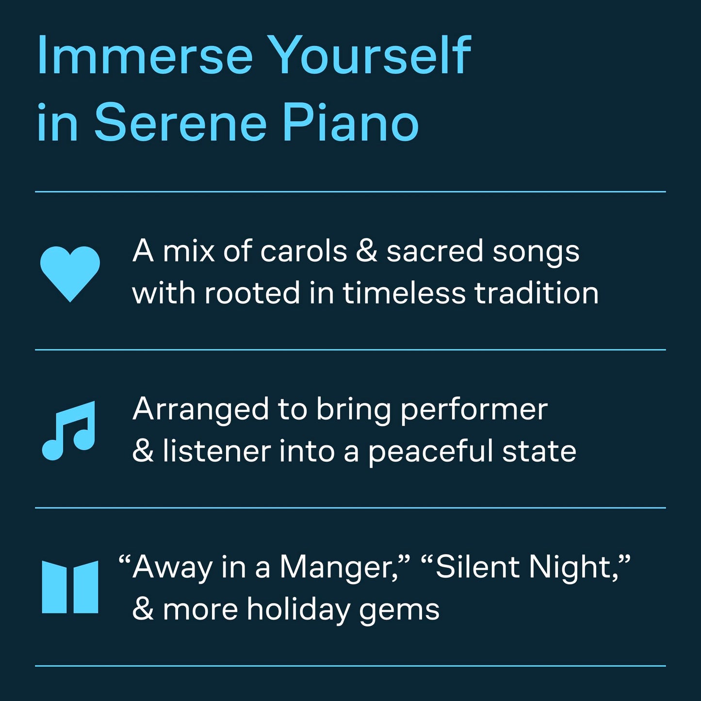 Piano Calm - Christmas 15 Reflective Holiday Solos  Intermediate Piano Songbook Arr by Phillip Keveren  Relaxing Christmas Sheet Music Collection for Students and Teachers  Peaceful Piano Music