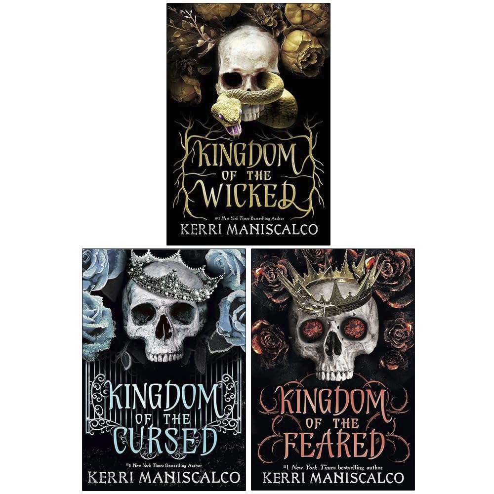Kingdom of the Wicked Series 3 Books Collection Set By Kerri Maniscalco (Kingdom of the Wicked, Kingdom of the Cursed & Kingdom of the Feared)