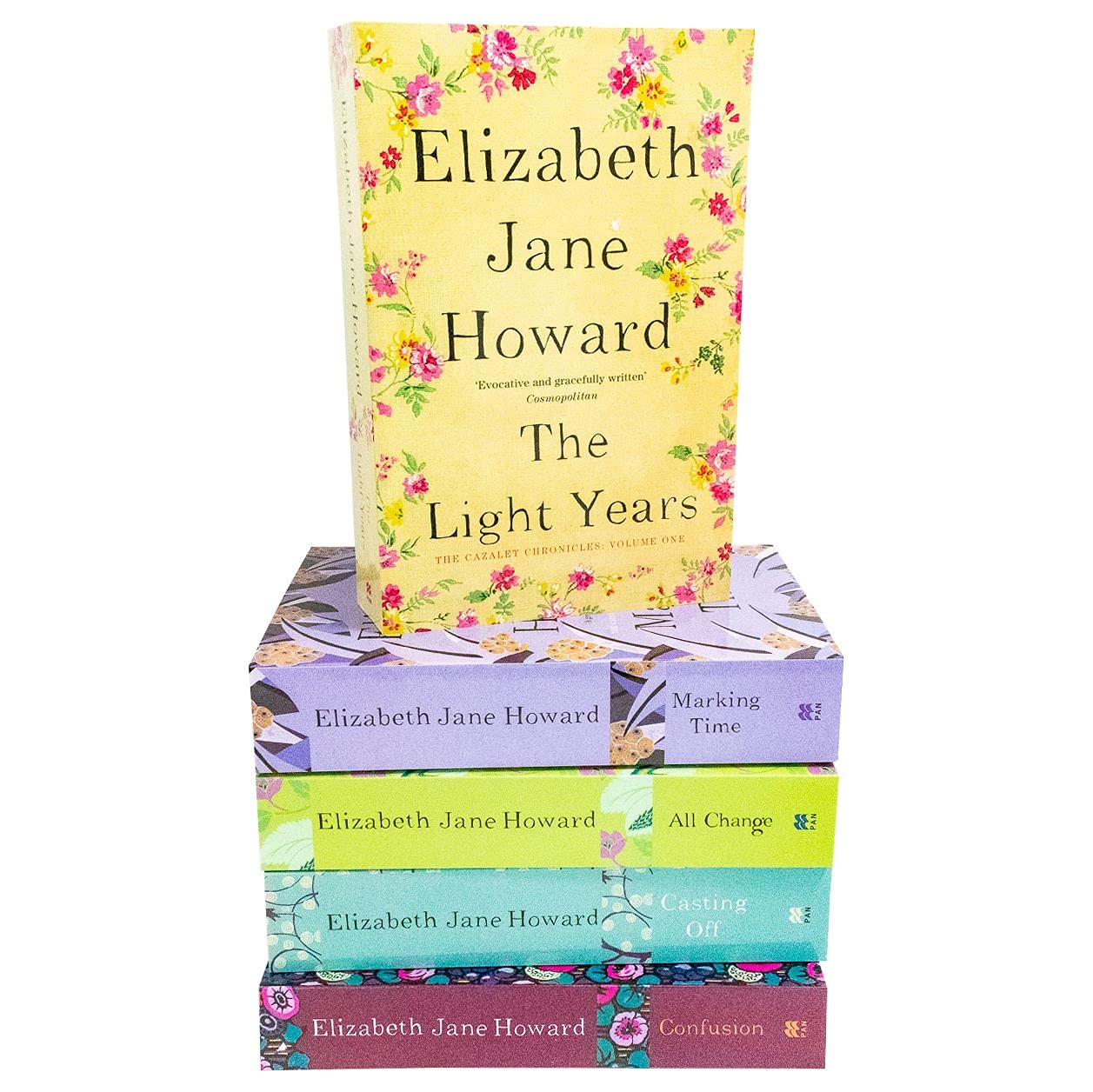 Elizabeth Jane Howard Cazalet Chronicles Series 5 Books Collection Set (All Change, Casting Off, Confusion, Marking Time & The Light Years)