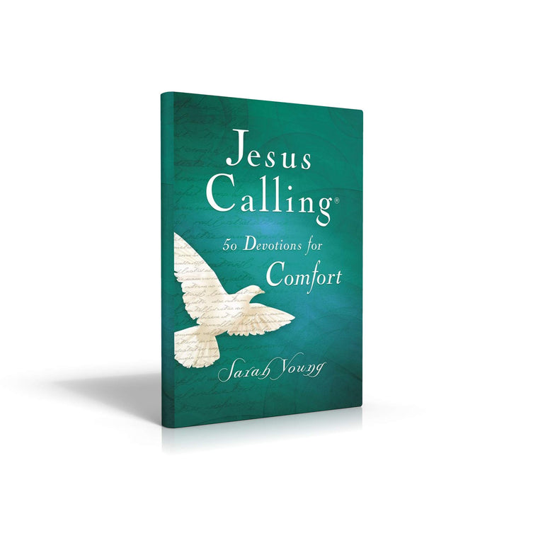 Jesus Calling, 50 Devotions for Comfort, Hardcover, with Scripture References — back cover