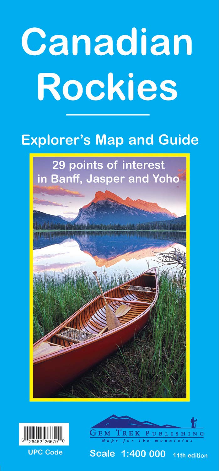 Canadian Rockies Map | Gem Trek Maps