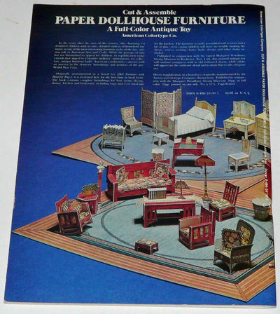 Cut & Assemble Paper Dollhouse Furniture