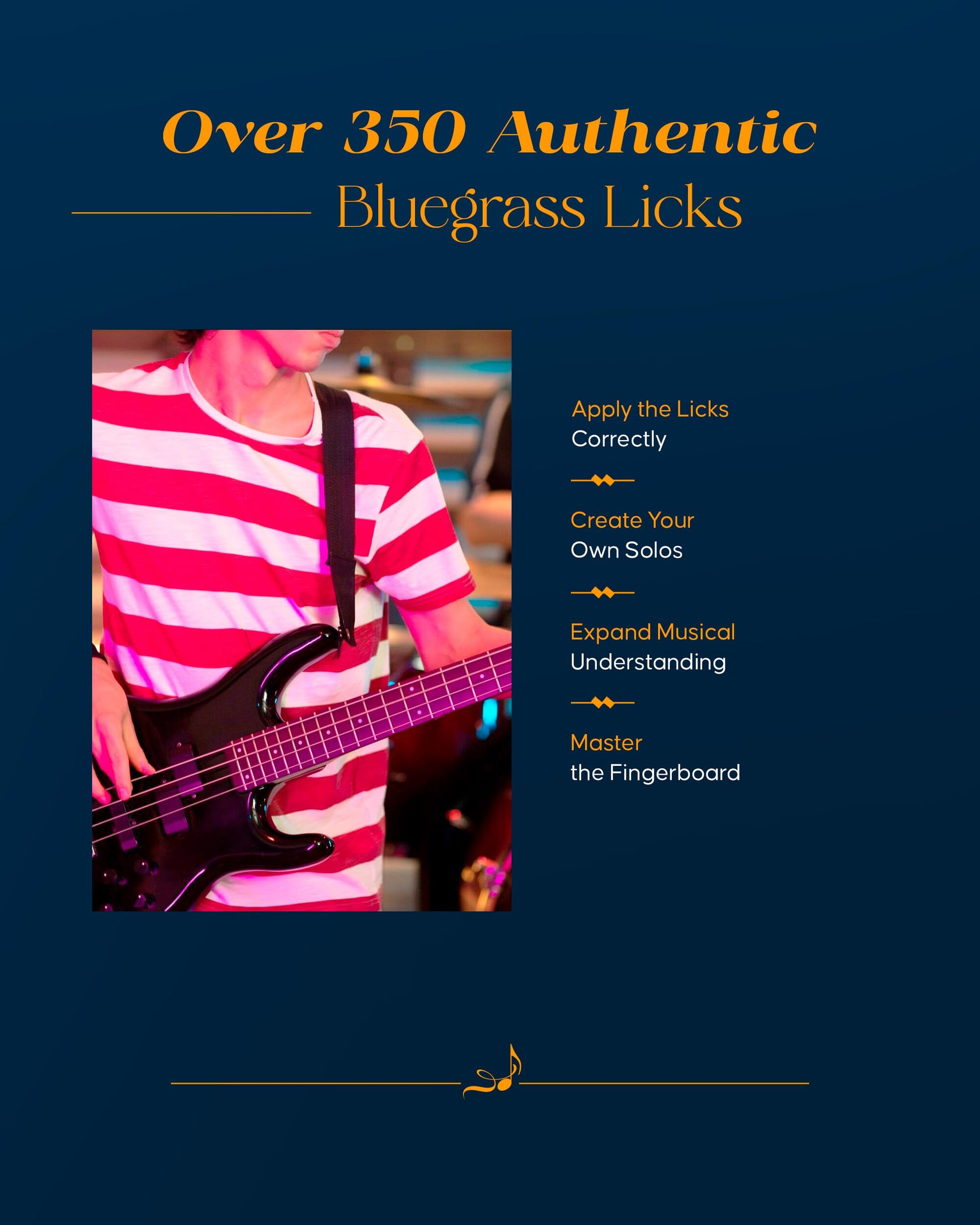 Hot Licks for Bluegrass Guitar Book - Fingerstyle Guitar Book with Over 350 Bluegrass Licks - Guitar Tab Book with Trail-Offs, Crosspicking, Floating