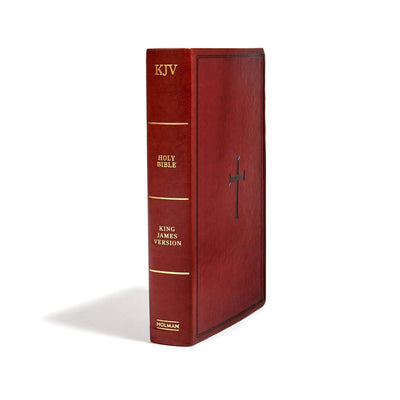 KJV Super Giant Print Reference Bible, Brown LeatherTouch, Red Letter, Pure Cambridge Text, Presentation Page, Cross-References, Full-Color Maps, Easy-to-Read Bible MCM Type