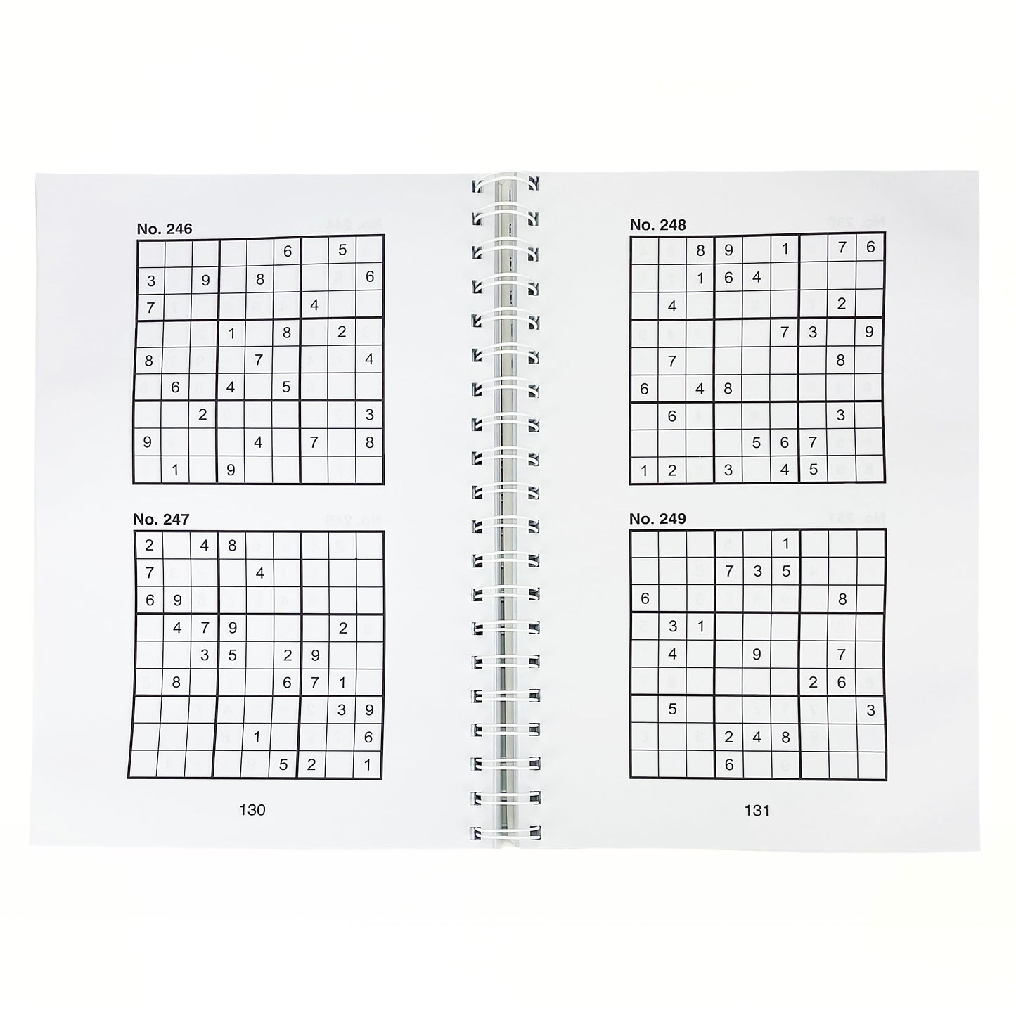 Sudoku: Over 200 Puzzles & Solutions, Easy to Hard Puzzles for Adults, Spiral-Bound (Brain Busters)