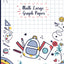 Graph Paper for Multiplication: Math Large Graph Paper notebook for kids 1/2 inch squares - Math Composition Book for Elementary School Student