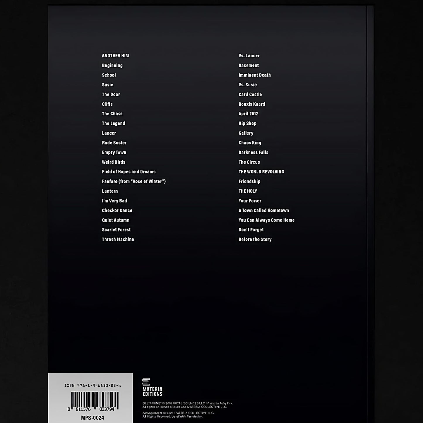DELTARUNE Incomplete Piano Score - Sheet Music from DELTARUNE Game