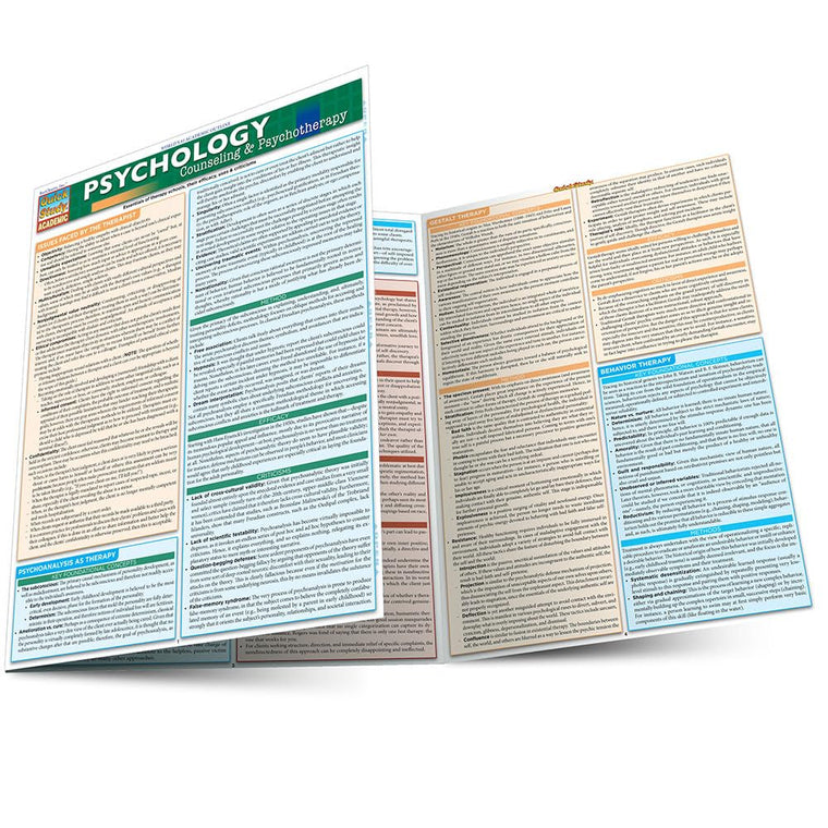 Psychology: Counseling & Psychotherapy QuickStudy Laminated Reference Guide