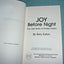 Joy Before Night (The Last Years of Evelyn Eaton) by Eaton,
