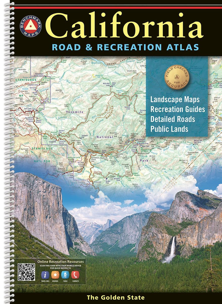 California Road & Recreation Atlas - 12th Edition, 2024 (Benchmark)