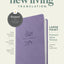 NLT Large Print Premium Value Thinline Bible, Filament Enabled (LeatherLike, Lavender Song)