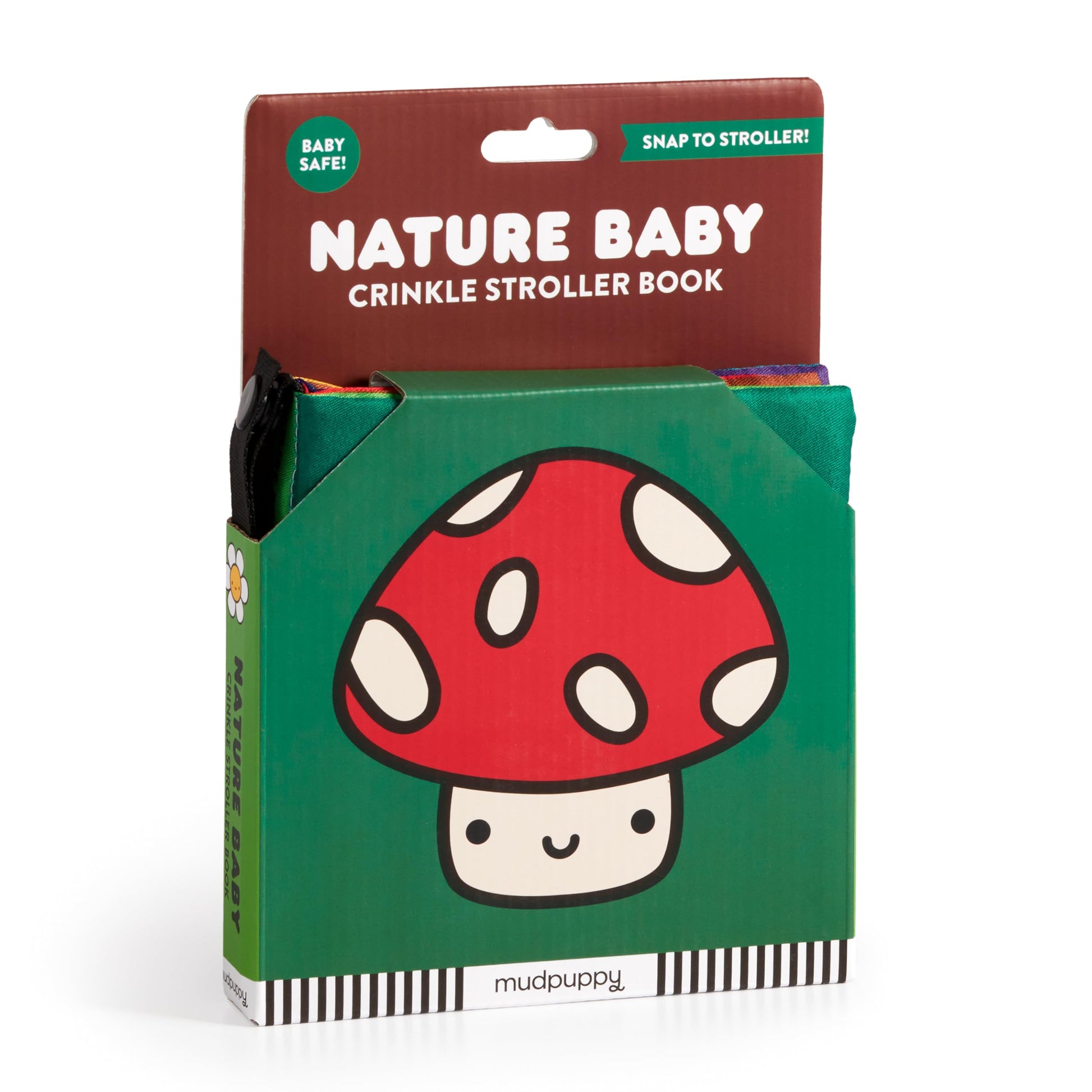 Nature Baby - Wildlife Early Development Crinkle Fabric Stroller Book for Toddlers and Babies