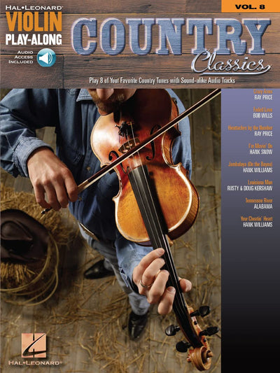 Country Classics - Violin Play-Along Volume 8 Book/Online Audio (Hal Leonard Violin Play-along, 8)